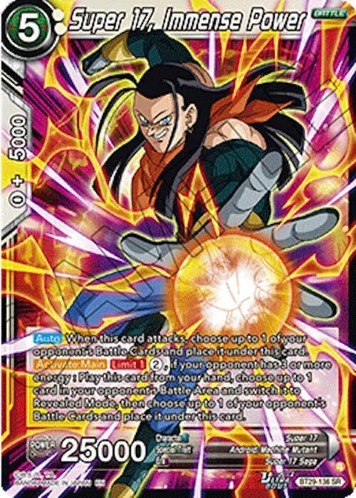 Super 17, Immense Power card art