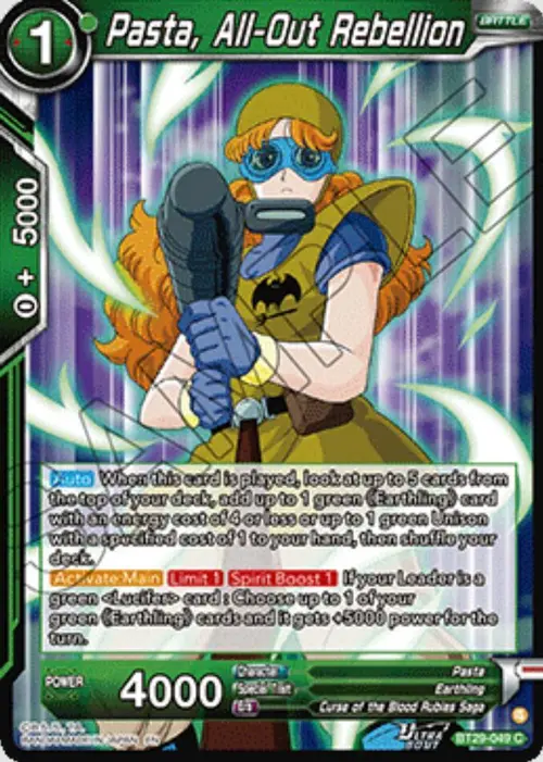 Pasta, All-Out Rebellion card art