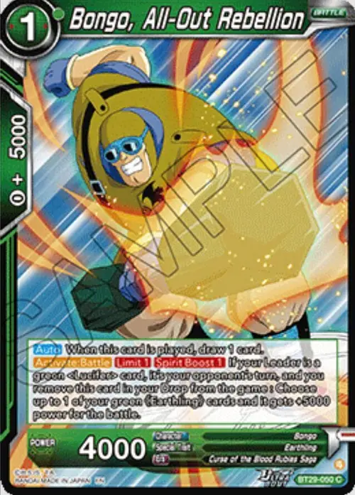 Bongo, All-Out Rebellion card art
