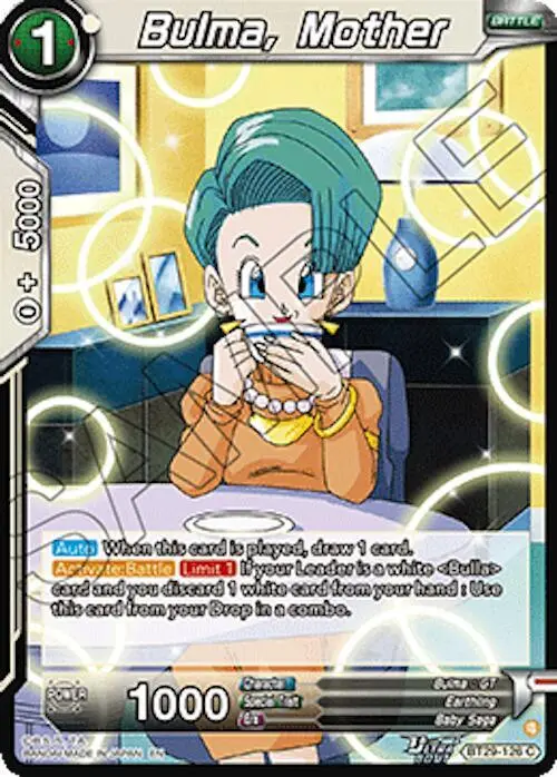 Bulma, Mother card art