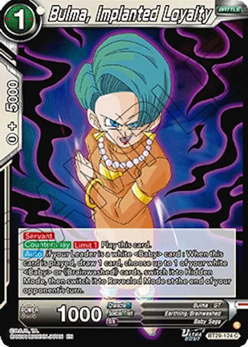 Bulma, Implanted Loyalty card art