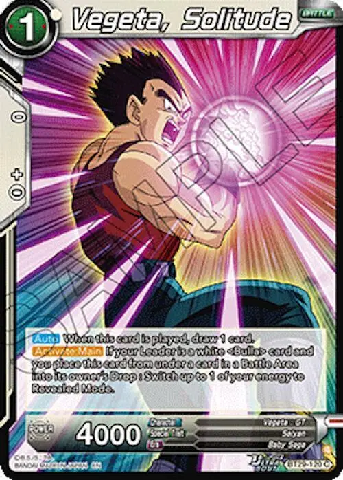 Vegeta, Solitude card art