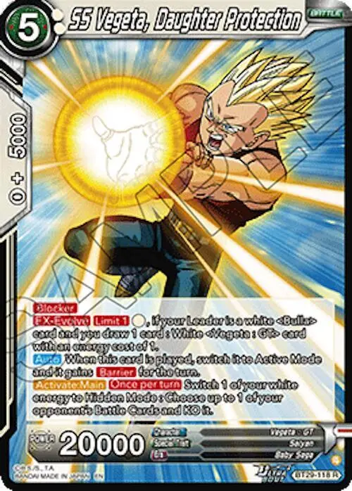SS Vegeta, Daughter Protection card art
