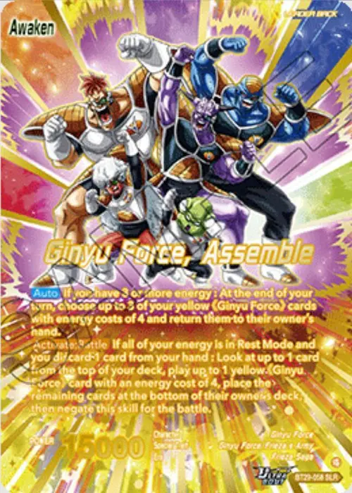 Ginyu // Ginyu Force, Assemble (SLR) card art