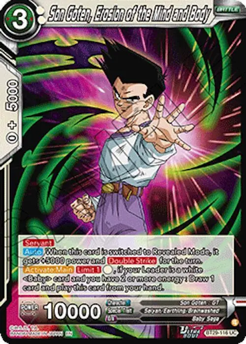 Son Goten, Erosion of the Mind and Body card art