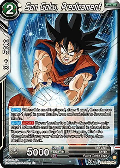 Son Goku, Predicament card art