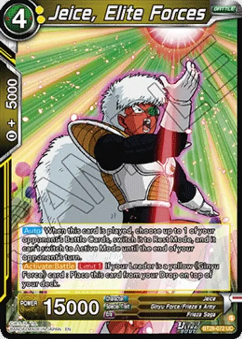 Jeice, Elite Forces card art