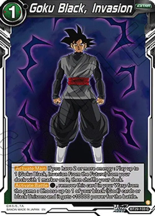 Goku Black, Invasion card art