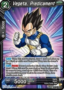 Vegeta, Predicament card art