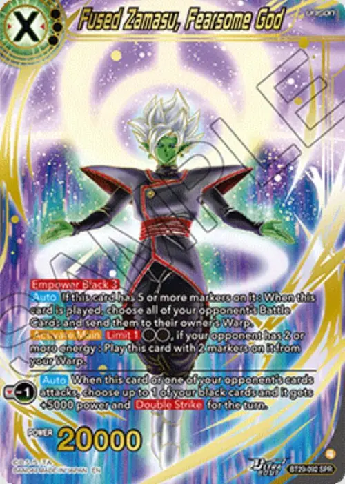 Fused Zamasu, Fearsome God (SPR) card art