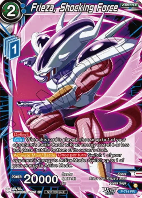 Frieza, Shocking Force card art