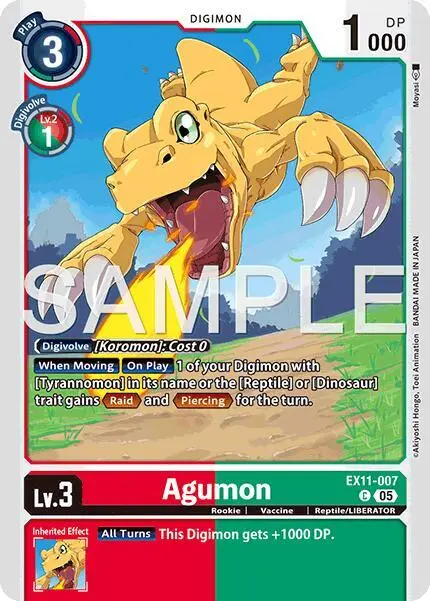 Agumon card art