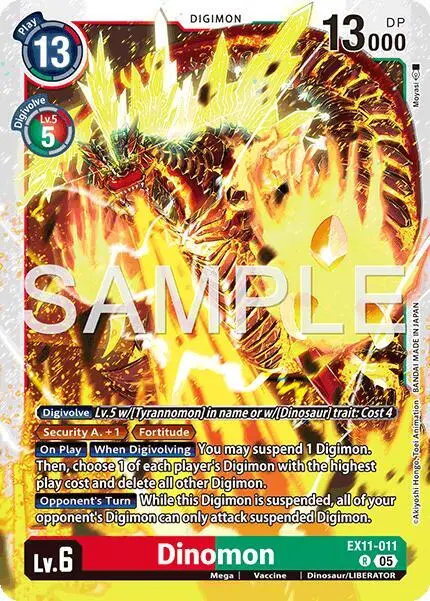 Dinomon card art