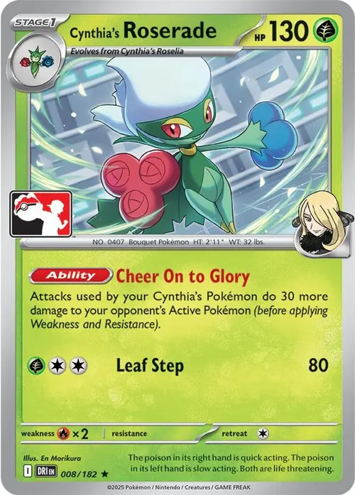 Cynthia's Roserade - 008/182 card art