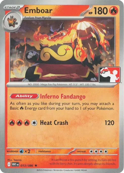 Emboar - 013/086 card art