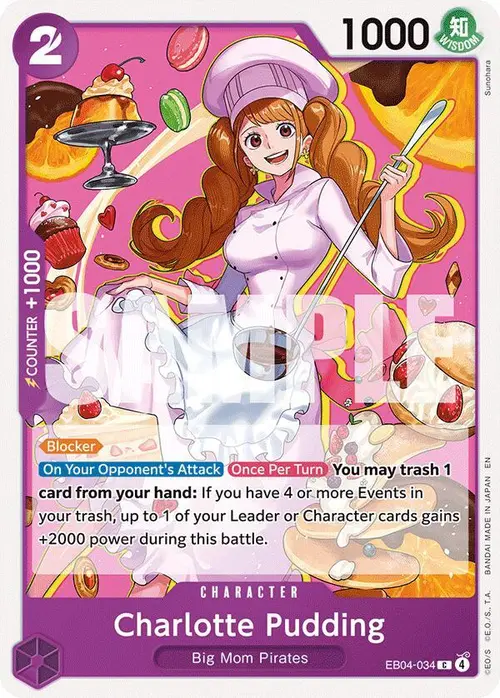 Charlotte Pudding card art