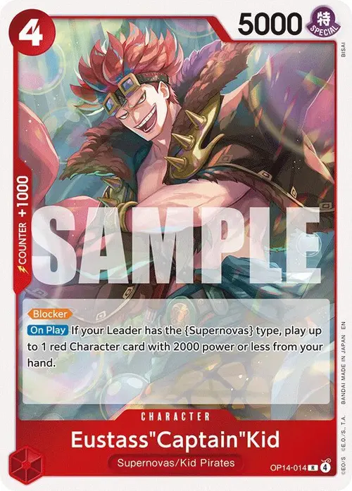 Eustass"Captain"Kid - OP14-014 card art