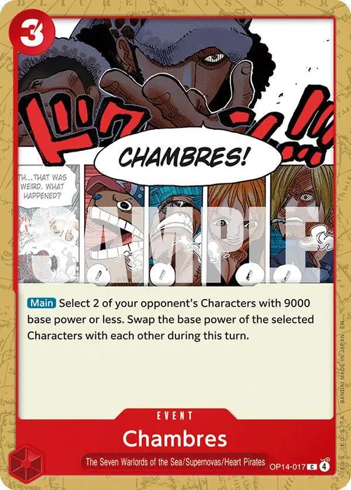 Chambres card art