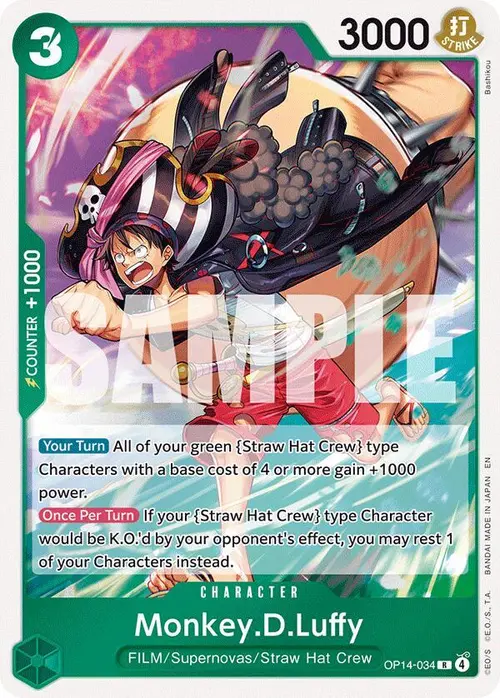 Monkey.D.Luffy - OP14-34 card art