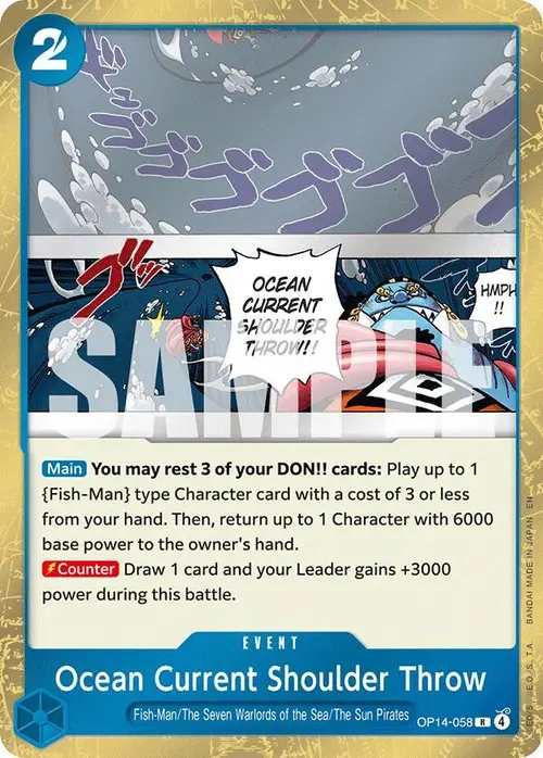 Ocean Current Shoulder Throw card art