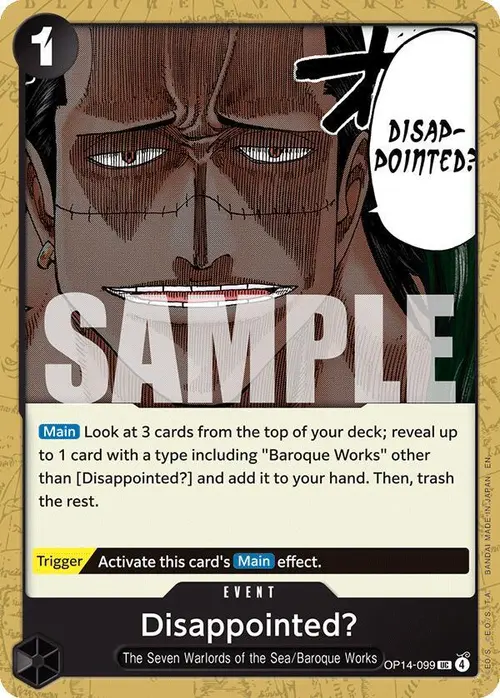 Disappointed? card art