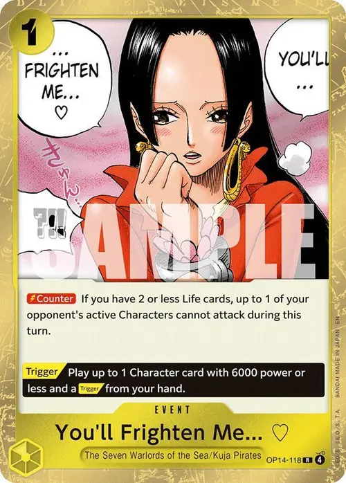 You'll Frighten Me... card art