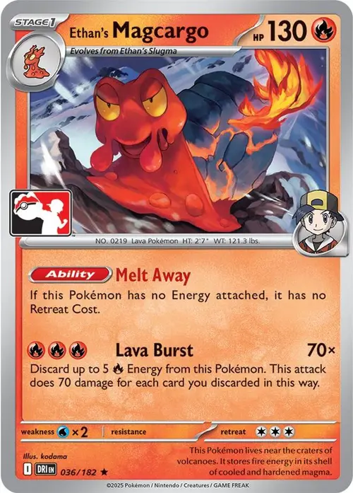 Ethan's Magcargo - 036/182 card art