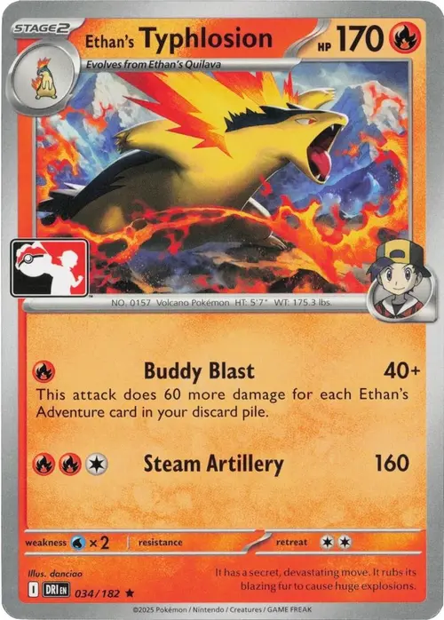 Ethan's Typhlosion - 034/182 card art