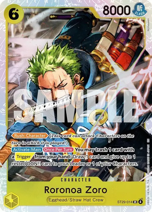 Roronoa Zoro card art