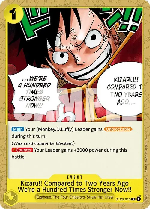 Kizaru!! Compared to Two Years Ago We're a Hundred Times Stronger Now!! card art