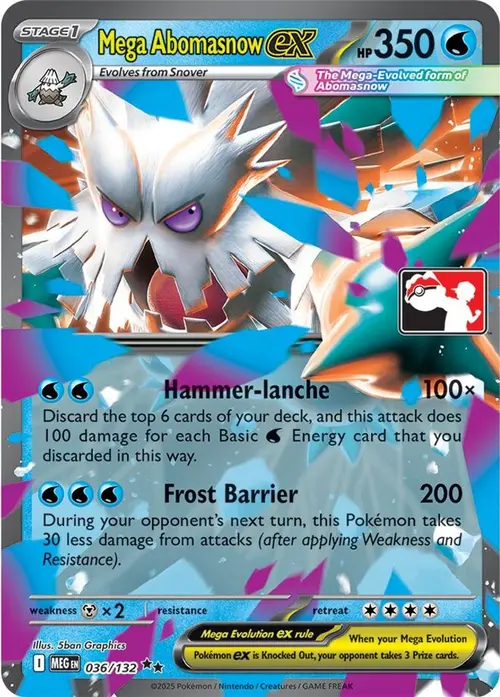 Mega Abomasnow ex - 036/132 card art