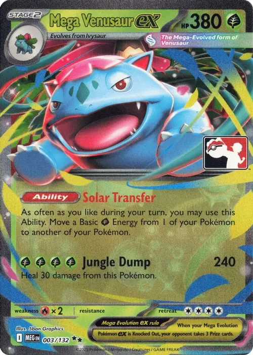 Mega Venusaur ex - 003/132 card art