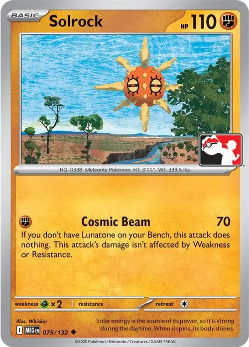 Solrock - 075/132 card art