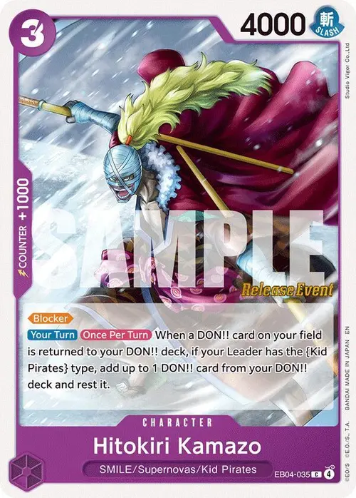 Hitokiri Kamazo card art
