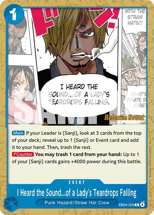 I Heard the Sound...of a Lady's Teardrops Falling card art