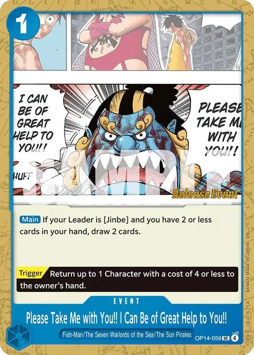 Please Take Me with You!! I Can Be of Great Help to You!! card art
