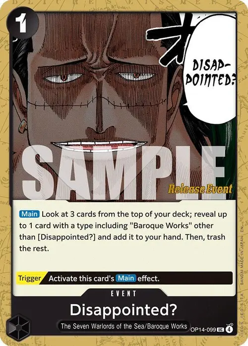Disappointed? card art