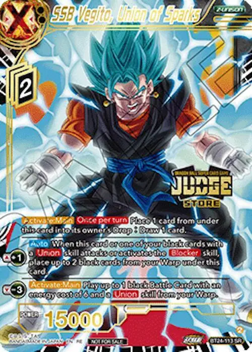 SSB Vegito, Union of Sparks (Judge Pack Vol.18) (Store) card art