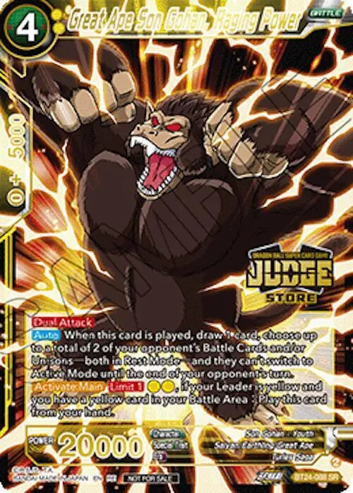 Great Ape Son Gohan, Raging Power (Judge Pack Vol.18) (Store) card art