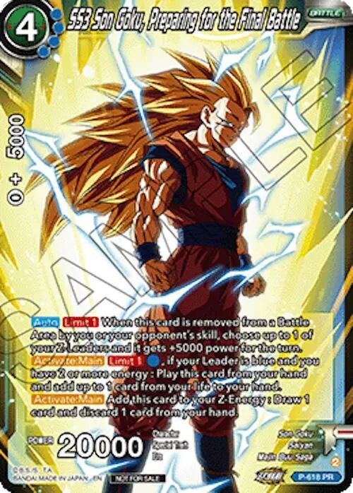 SS3 Son Goku, Preparing for the Final Battle (Ultra-Bout Series Tournament Pack Vol.1) card art