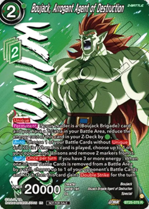 Boujack, Arrogant Agent of Destruction (Ultra-Bout Series Tournament Pack Vol.1) (Winner) card art