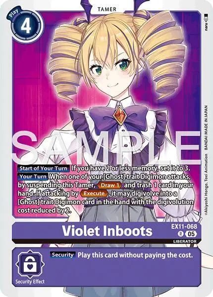 Violet Inboots card art