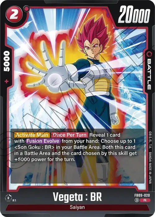 Vegeta : BR card art