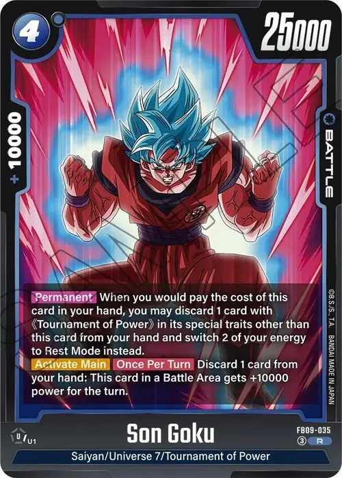 Son Goku card art
