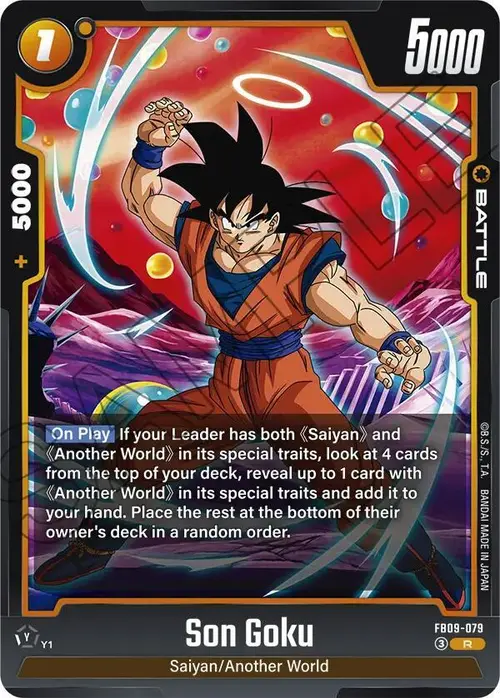 Son Goku card art