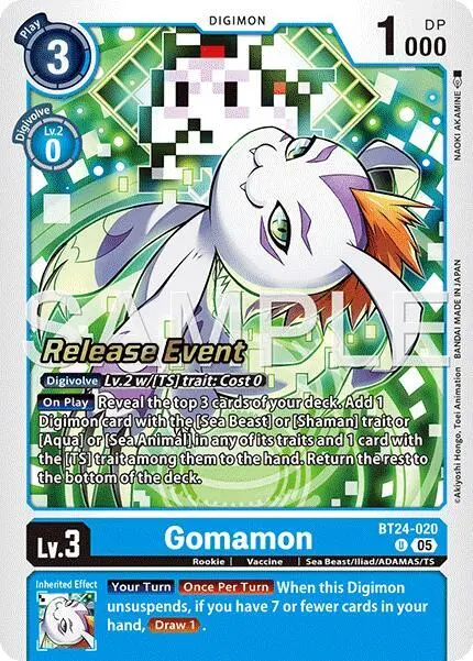 Gomamon card art