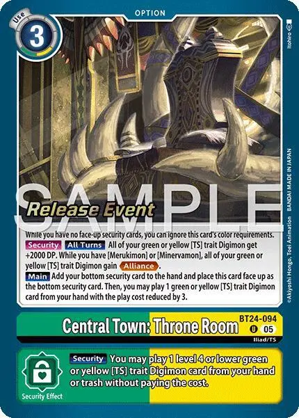 Central Town: Throne Room card art