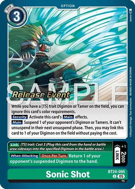 Sonic Shot card art
