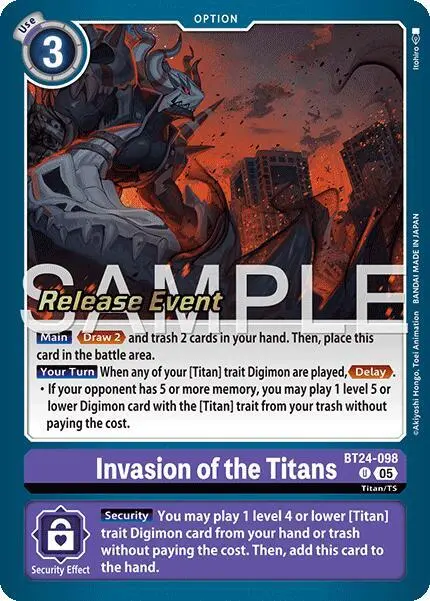 Invasion of the Titans card art