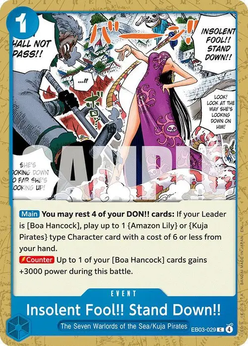 Insolent Fool!! Stand Down!! card art